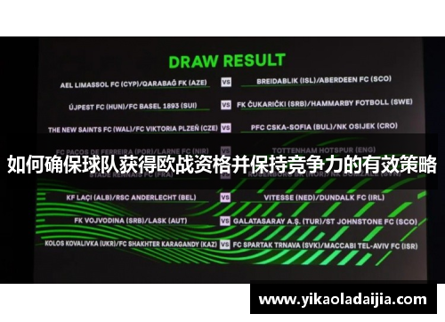 如何确保球队获得欧战资格并保持竞争力的有效策略